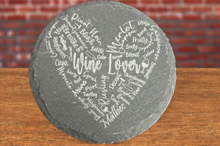Slate Wine Lover Coaster