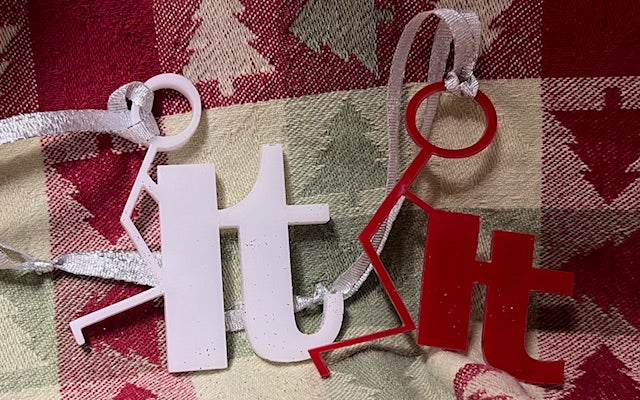 Stickman F*ck-It Ornament / Bottle Tag