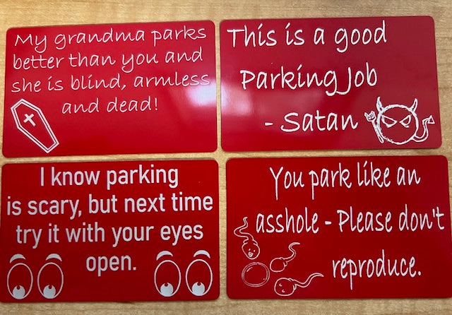 Bad Parking Cards